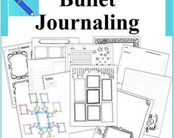 Bullet Journal imprimible: 50 páginas para notas y dibujos (PDF)