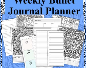 1-Year Coloring & Goal Setting Weekly Planner – 53-Week Undated Calendar + Coloring Sheets