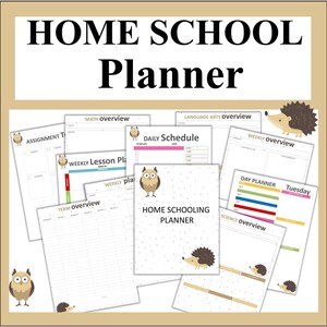 Homeschool Planner Book – Lesson Planner & Organizer for Home Educators
