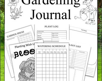 Gardening Planner Journal – Listas de verificação de plantio, registros de sementes, projetos de layout e muito mais para amantes de jardins