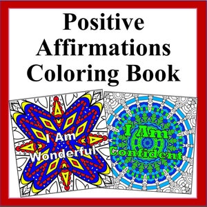 O Poder da Positividade – 50 Afirmações Positivas para Colorir – Folhas de Afirmações Positivas para Colorir sobre Autoestima
