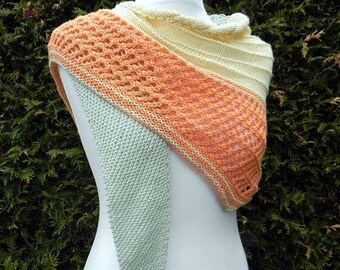 Knitted DREIECKSTUCH SCHALTUCH BAUMWOLLE Summer cloth