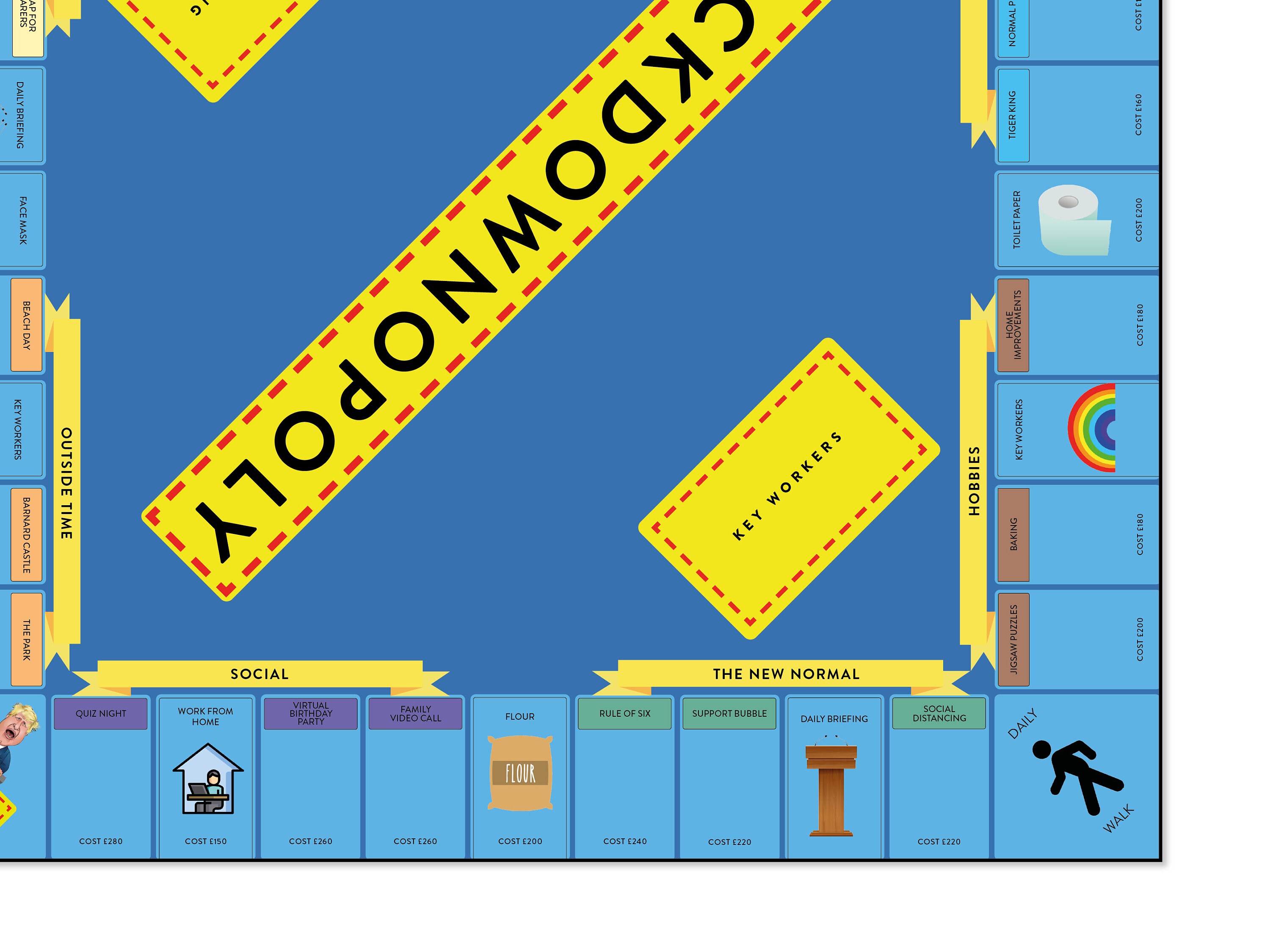 Lockdown-opoly Board Game - Etsy