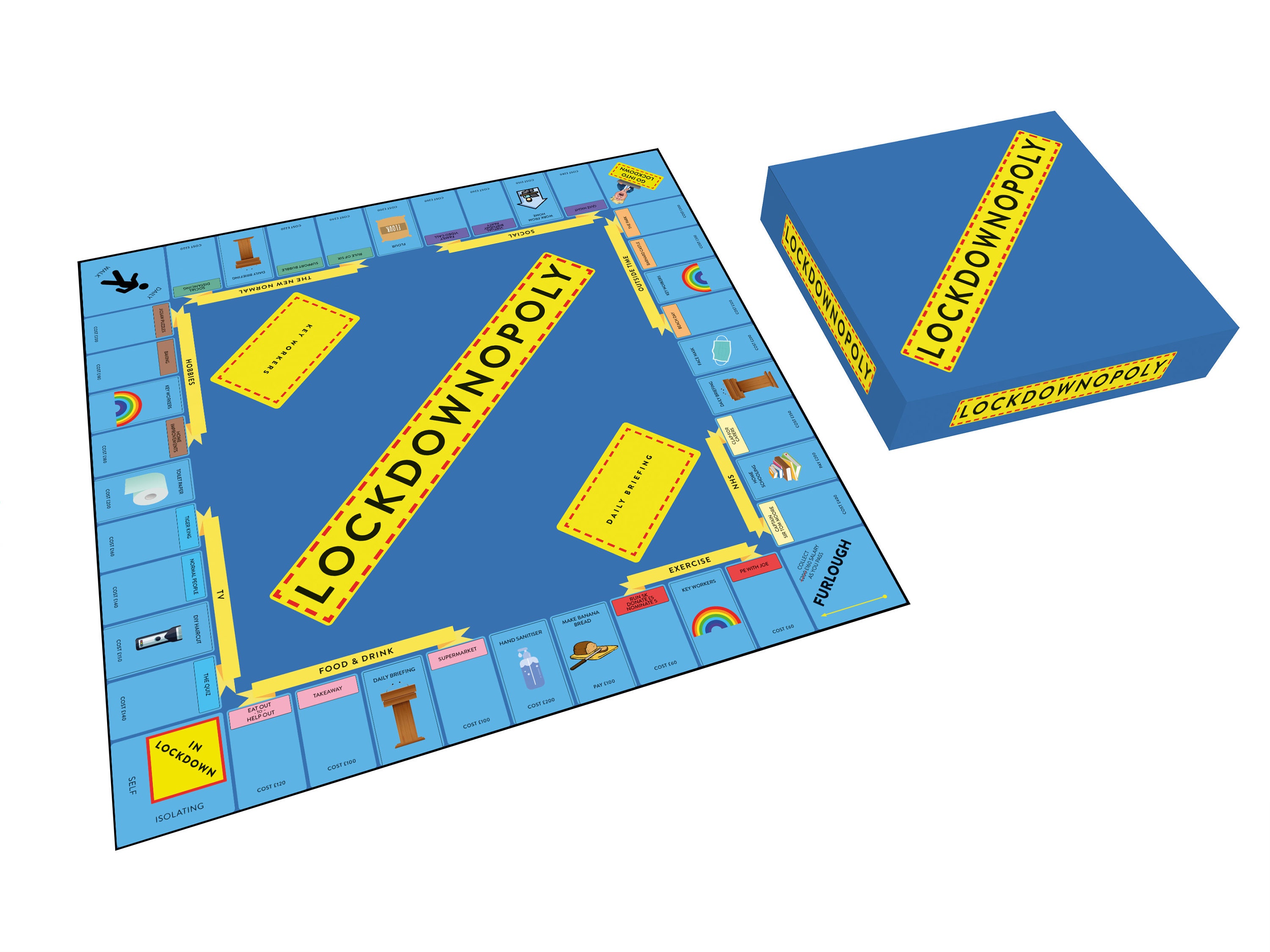 Lockdown-opoly Board Game - Etsy