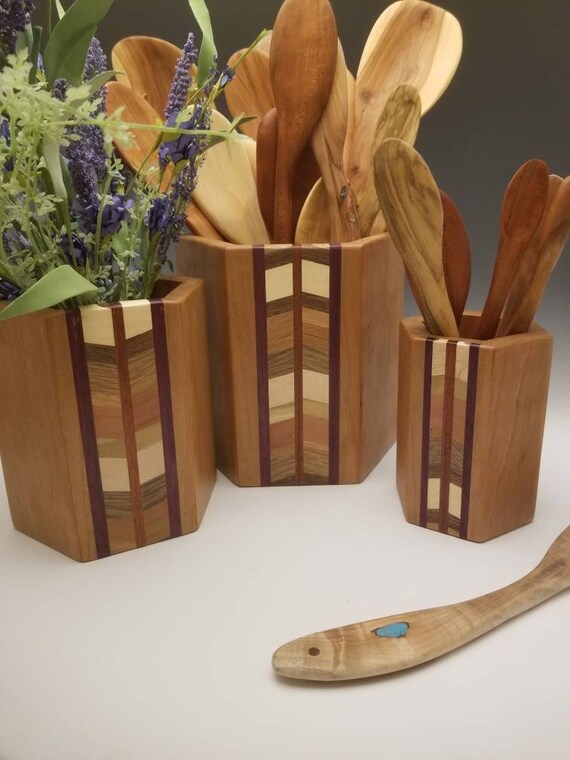 Beautiful handcrafted utensil pencil box center piece Etsy