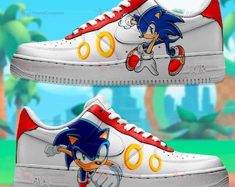 Air Force 1 X Sonic Red, AF1, Air Force Ones, Air Force 1 Custom