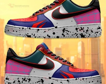 Air Force 1 X Spider Verse Collage, AF1,Air Force Ones,Air Force 1 Custom