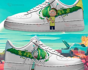 Air Force 1 X Rick und Morty Swoosh, AF1, Air Force Ones, Air Force 1 Custom