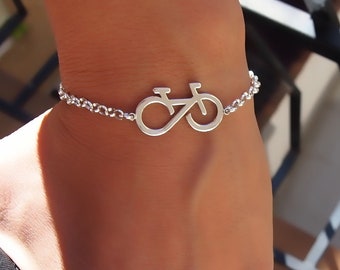 Bike bracelet. Bike anklet. Infinity jewelry. Friendship gift.Cyclist. Sport gift. Cycling gift.Bike charm. Bike gift. Biker.Hipster.Bicycle