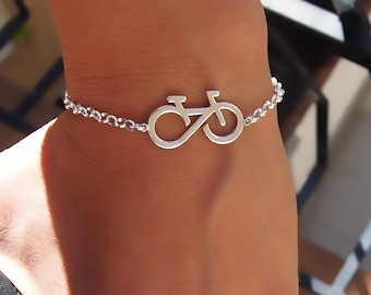 Pulsera de bicicleta. Tobillera de bicicleta. Joyas infinitas. Regalo de amistad. Ciclista. Regalo deportivo. Regalo de ciclismo. Encanto de bicicleta. Regalo de bicicleta. Biker.Hipster.Bicicleta