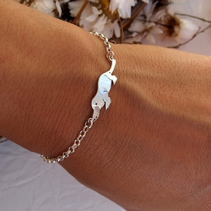 Platypus.Sterling silver.Silver bracelet.Australia animal.Otter.Weird.Nerd.Freak gift.Prehistoric animal.Odd.Strange.Sea animal.River animal