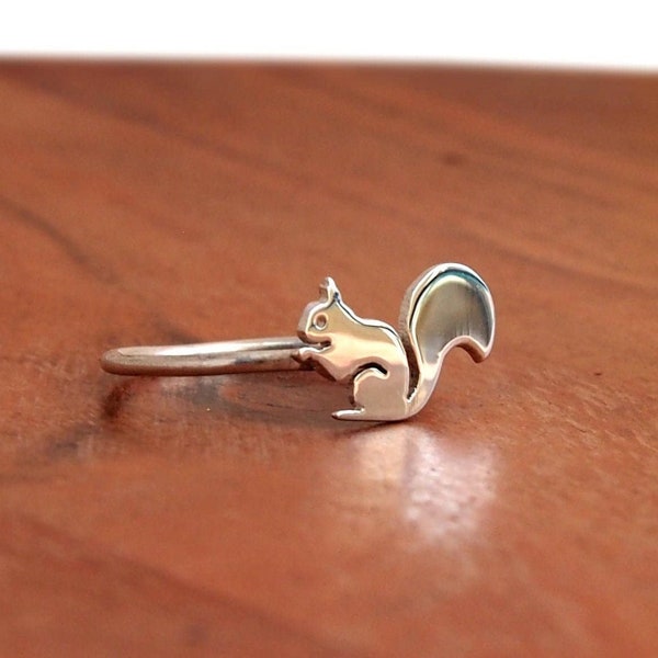 Squirrel.Acorn.Sterling silver ring.Chipmunk.Squirrel jewelry.Ring for children.Funny jewelry.Energy jewelry.Nuts.Tree gift.Best friend gift