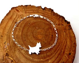 Terrier. Hunde Armband. Hunde Fußkettchen. Sterling Silber Hund.Terrier Hund.Hund Charme.Hund Schmuck