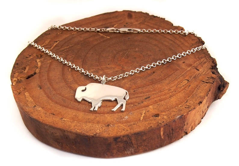 Buffalo necklace.Bison.Western necklace.Buffalo Etsy