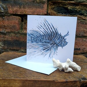 THE INKFISH - Tarjeta de felicitación - Impresión de una ilustración original - Made in Scotland por el artista