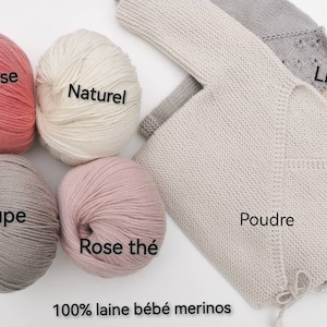 SOLINE Brassière 100% laine mérinos coloris au choix image 10