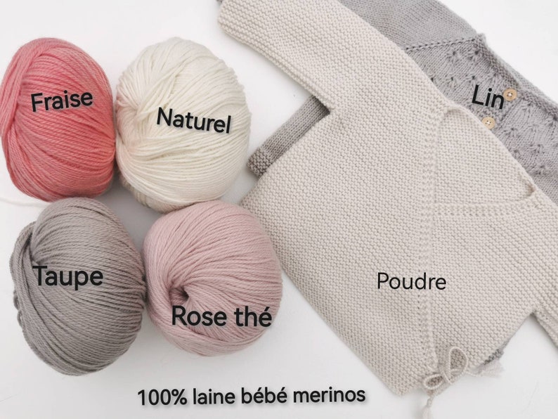 SOLINE Brassière 100% laine mérinos coloris au choix image 10