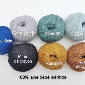 SOLINE Brassière 100% laine mérinos coloris au choix image 9