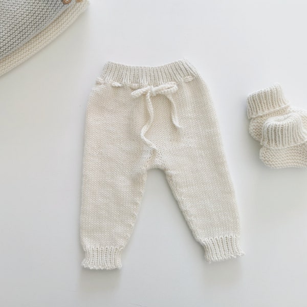 MAEL-Pantalon bébé, laine et cachemire, coloris au choix