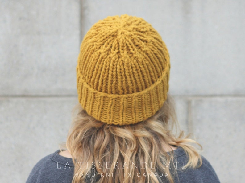 fisherman beanie mustard