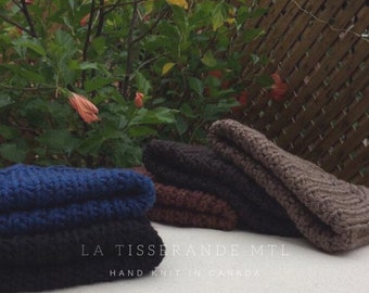 PAUL | 100% wool hand knit hat - Made in Canada