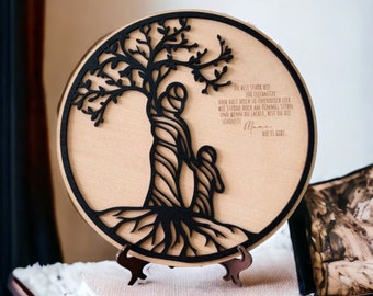 Tree of life 15 cm mom child mother's day mother grandma grandmother gift 3D wood