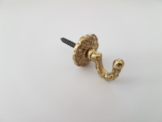 Vintage Brass Hook Curtain Tie Back Blind Drape Tassel Etsy
