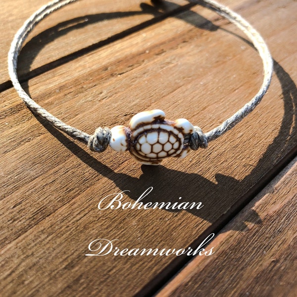 Sea Turtle Anklet Etsy