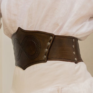 Ouroboros 2.0 Leather Belt Corset Style Belt Waist Cincher Genuine ...