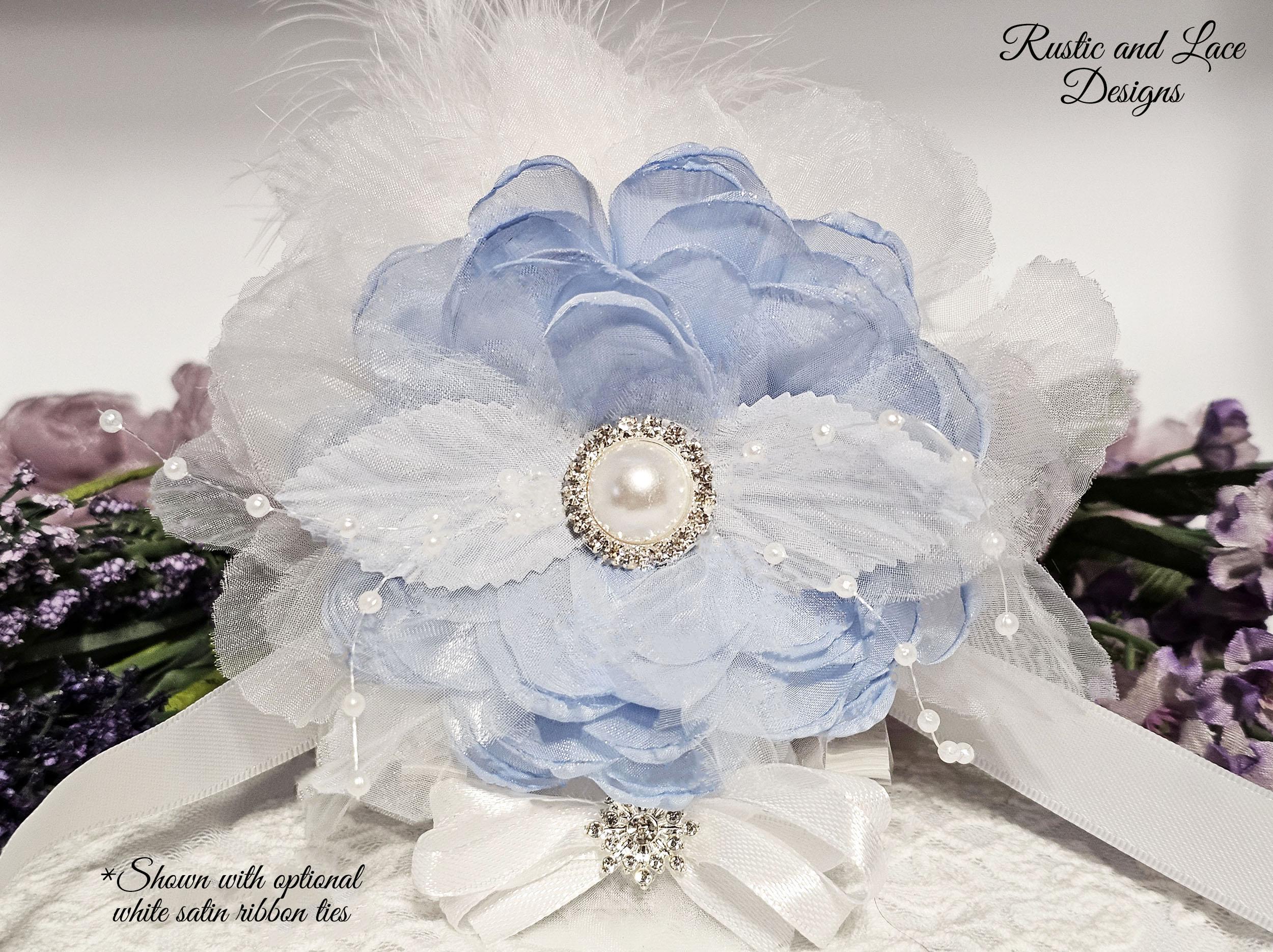 Baby blue ribbon see-through tops (High neck) – POPPY
