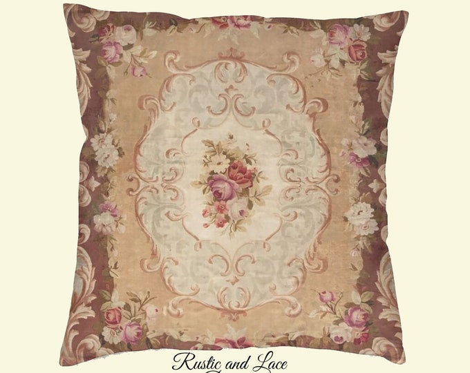 Romantic Victorian Era Vintage Style Decorative Pillow Cover Sofa