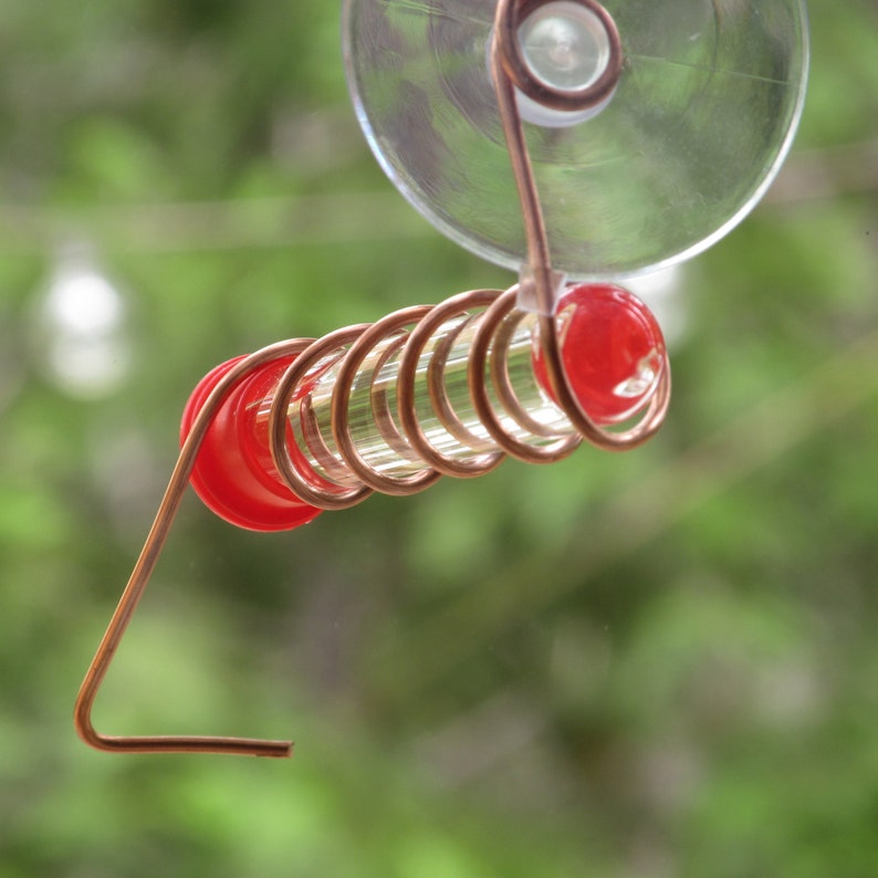 suction cup mount Copper Heart glass test tube feeder. Window suction cup mount Copper Heart glass test tube feeder. Window