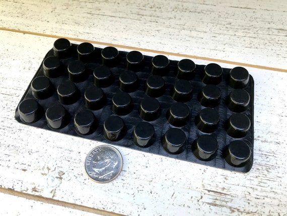 Self-Adhesive Non-Slip Buffer Damping Pad Black Rubber Round Mat Gasket - Foto 4