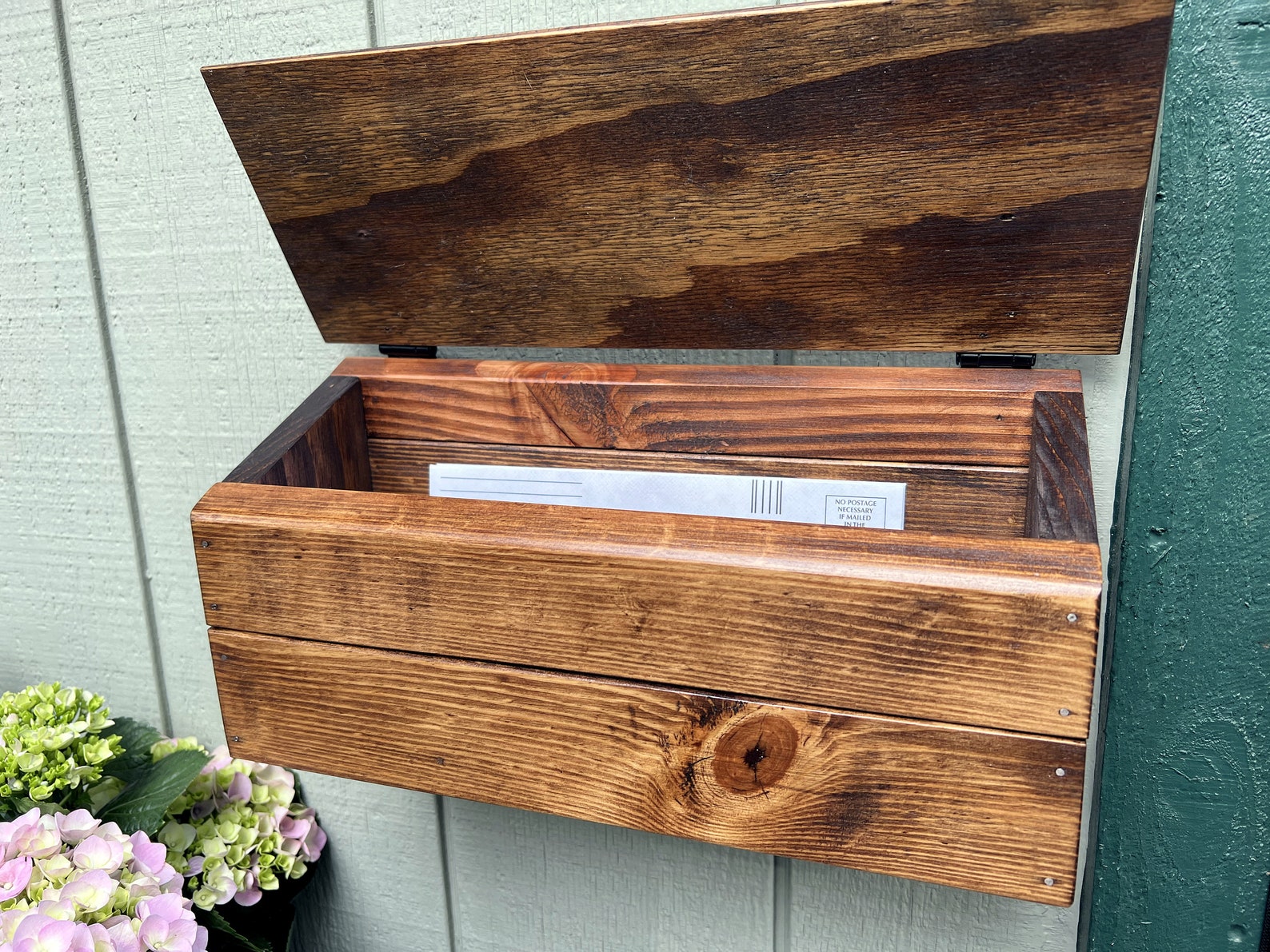 Rustic Mailbox Mailbox Wall Mount Vintage Hanging Mailbox Etsy