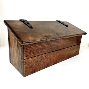 Rustic mailbox, mailbox wall mount, vintage hanging mailbox for letters.