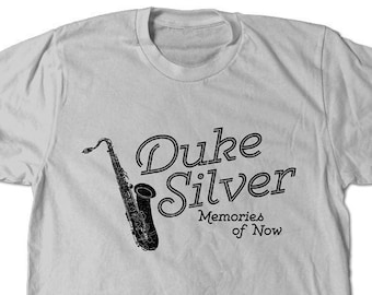 Duke Silver T-Shirt, Parks And Rec Ron Swanson Duke Silver Trio Tee