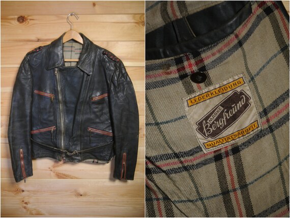 Vintage 40's/50's German Leather Biker Motorcycle