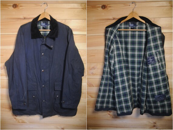 Vintage Polo Ralph Lauren Waxed Field Jacket Coat