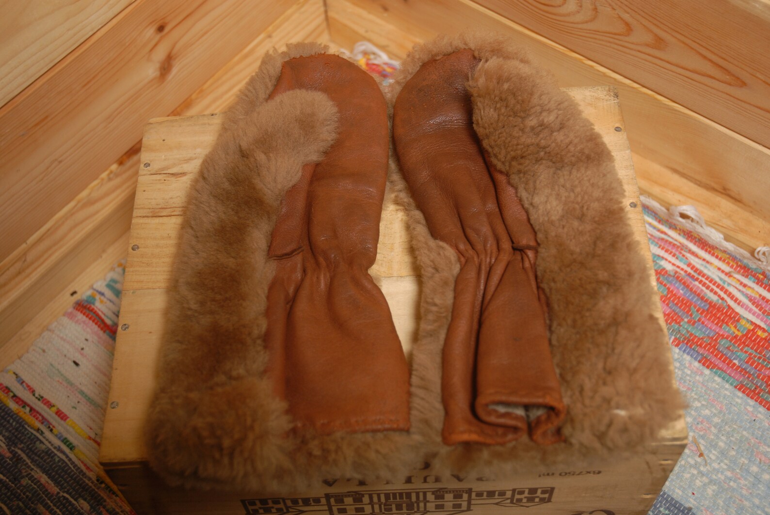 Vintage Brown Teddy Bear Sheepskin & Leather Grizzly Gloves Etsy