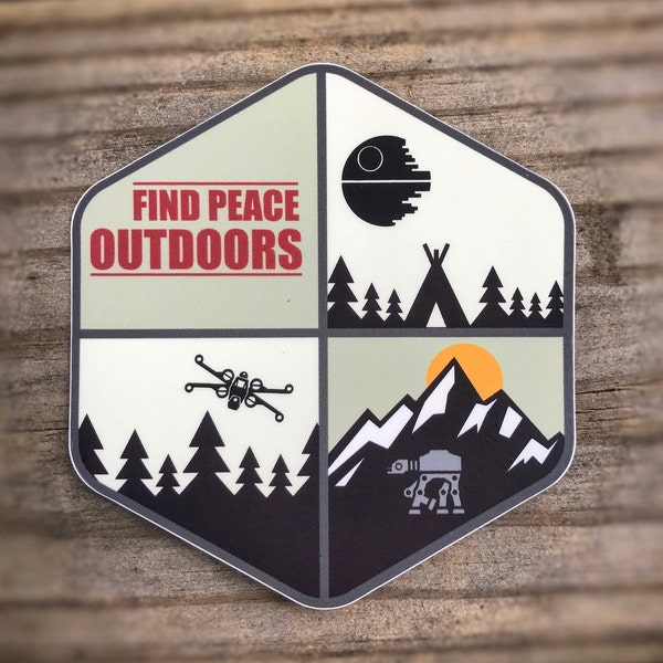 Find Peace Outdoors sticker