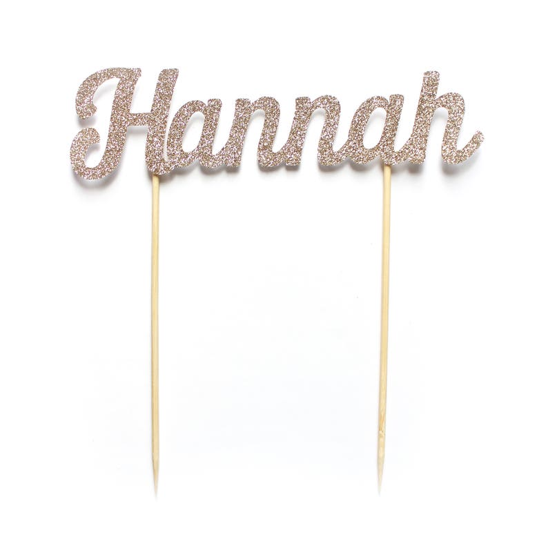 Personalised Name Birthday Cake Topper ~ Birthday Decorations ~ First Birthday ~ 1st Birthday Party Accessories ~ # Name Cake Topper ~