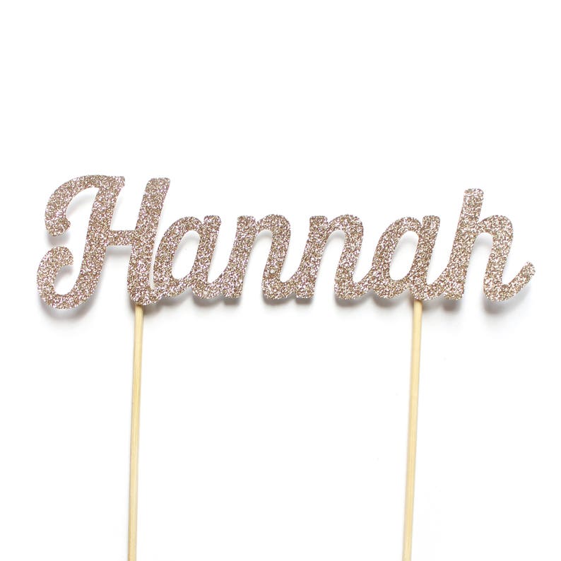 Personalised Name Birthday Cake Topper ~ Birthday Decorations ~ First Birthday ~ 1st Birthday Party Accessories ~ # Name Cake Topper ~