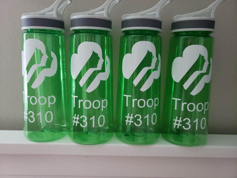 Girl Scout Troop water bottles 1315 bottle quantities Etsy