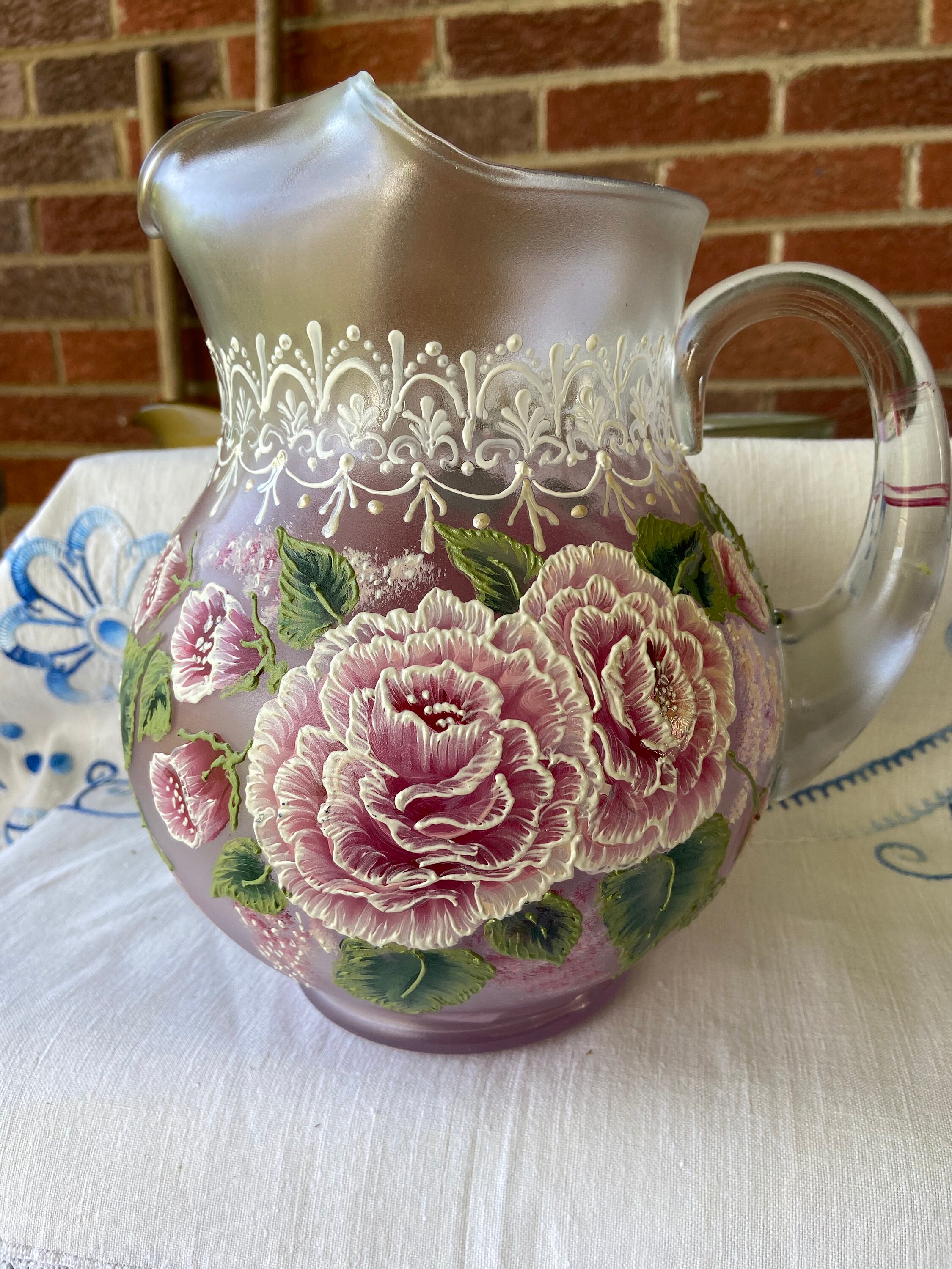 Round glass pitcher - Etsy 日本