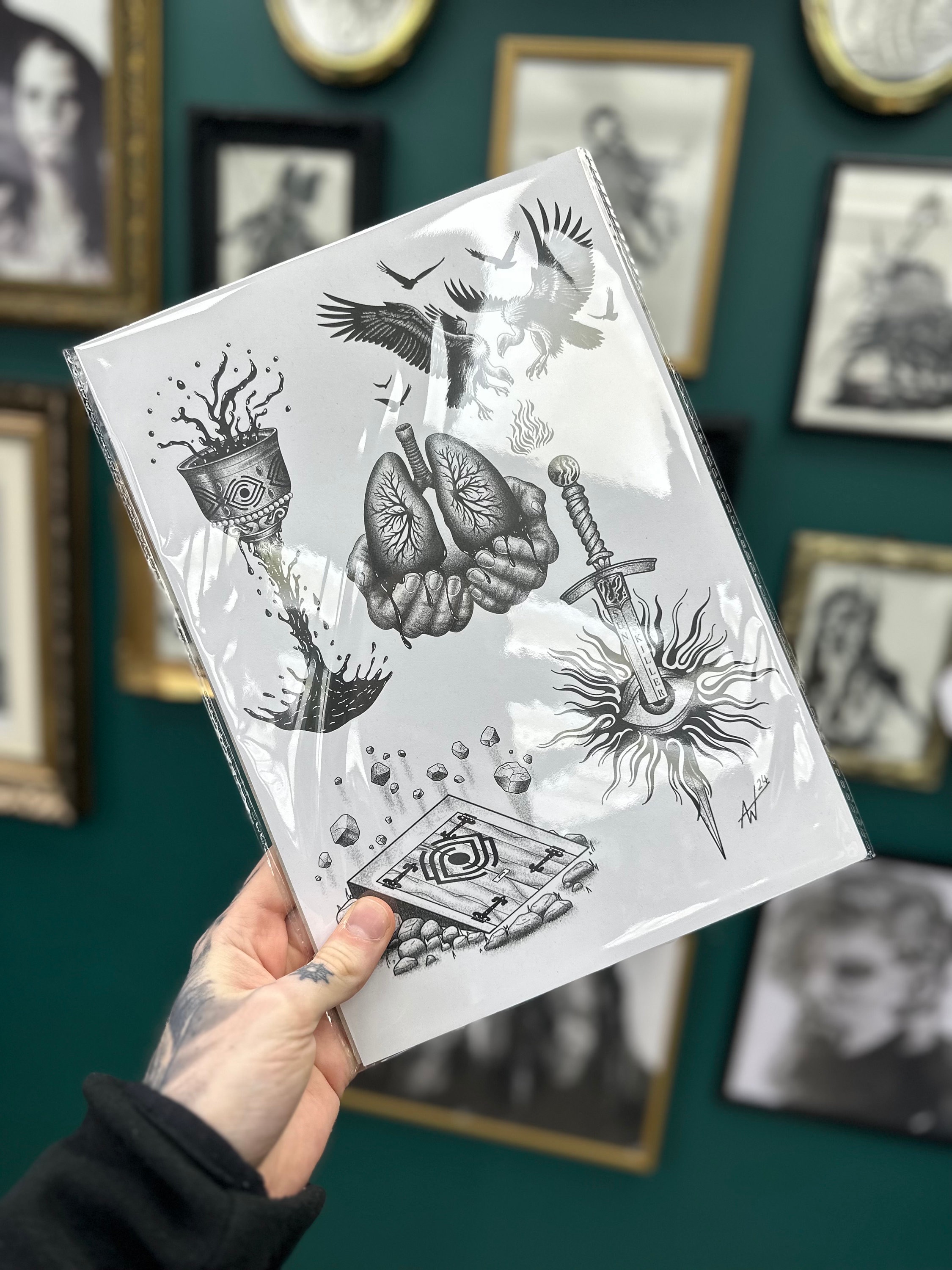 Spiritbox Themed Flash Sheet Print - Etsy