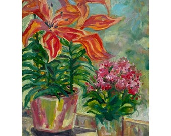 Dishwashing views  Original Oil Painting