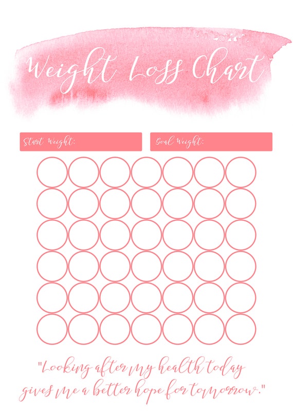 Cute Weight Loss Tracker Printable Free Printable Templates