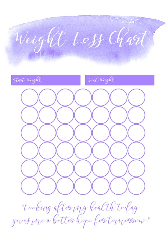 My Weight Loss Chart Printable