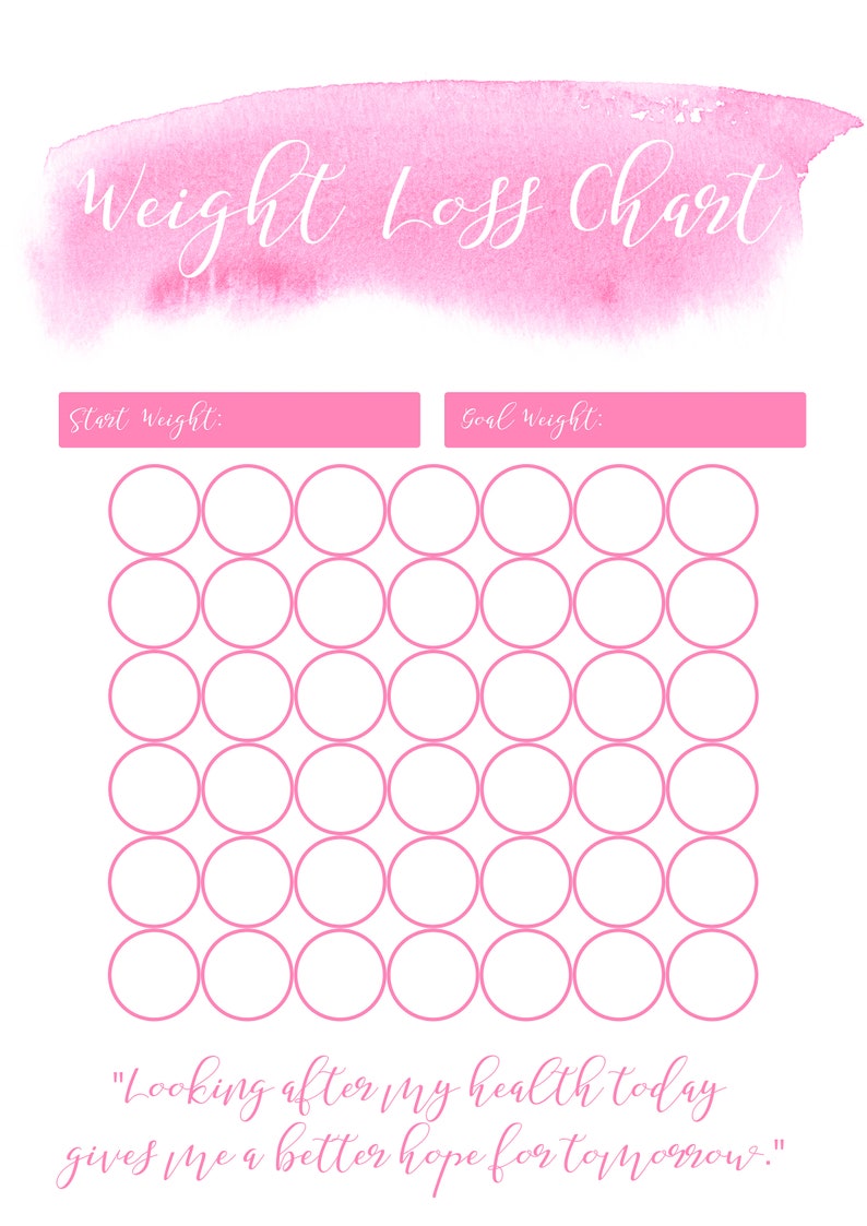 Weight Loss Printable Chart