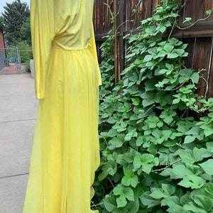 Vintage 1960s Miss Elliette California Yellow Dress image 5